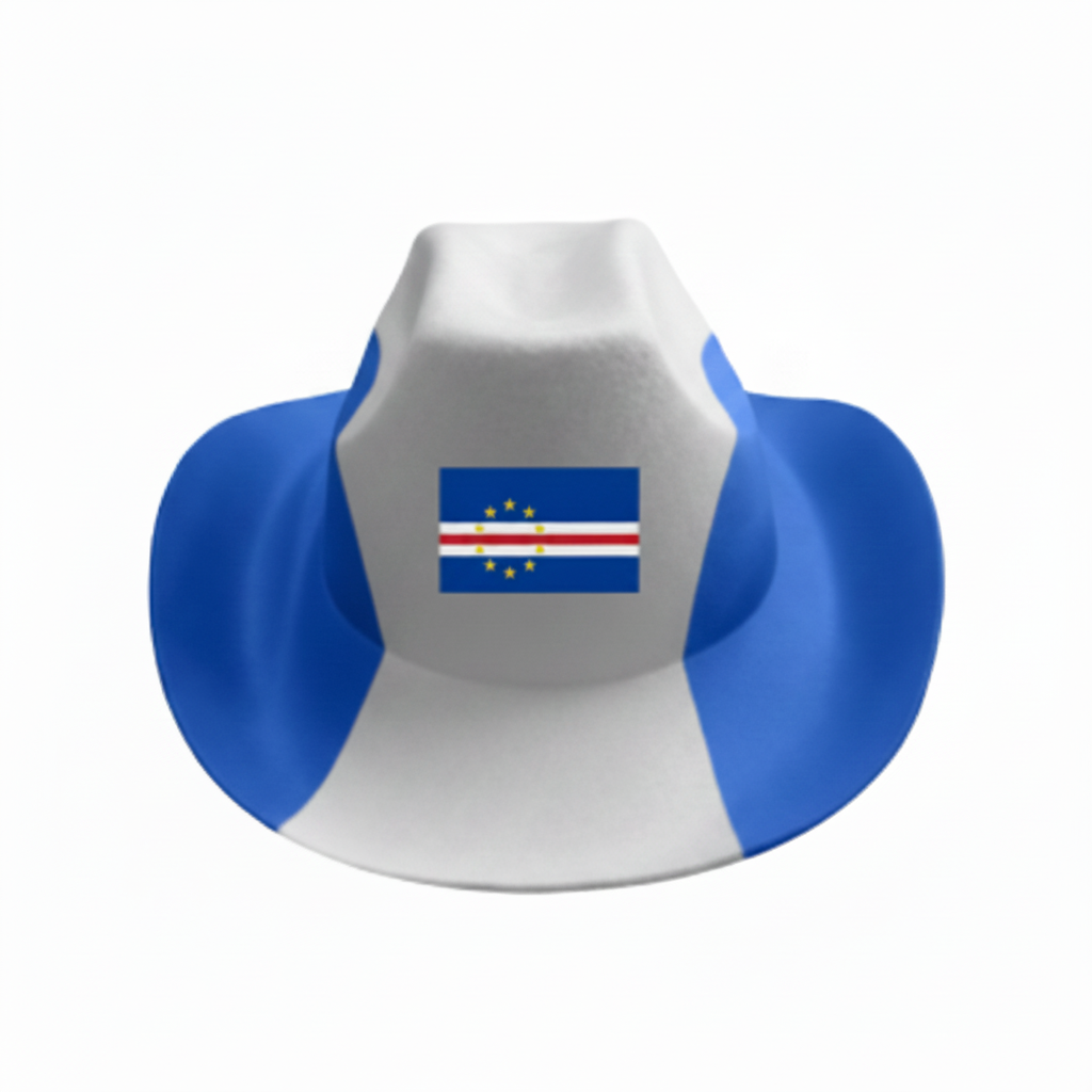 Cabo Verde fan cowboy hat, polyester, one size fits most