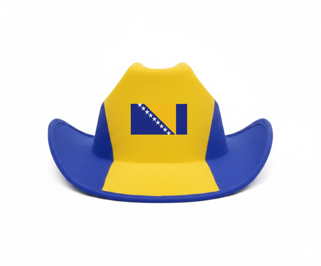 Bosnia and Herzegovina Cowboy Hat – Viva Bosnia and Herzegovina Edition