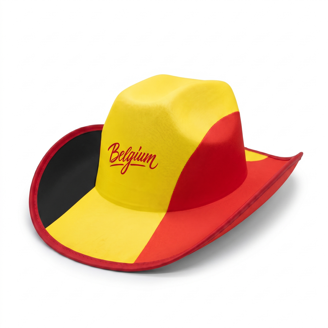 Belgium fan cowboy hat, polyester, one size fits most