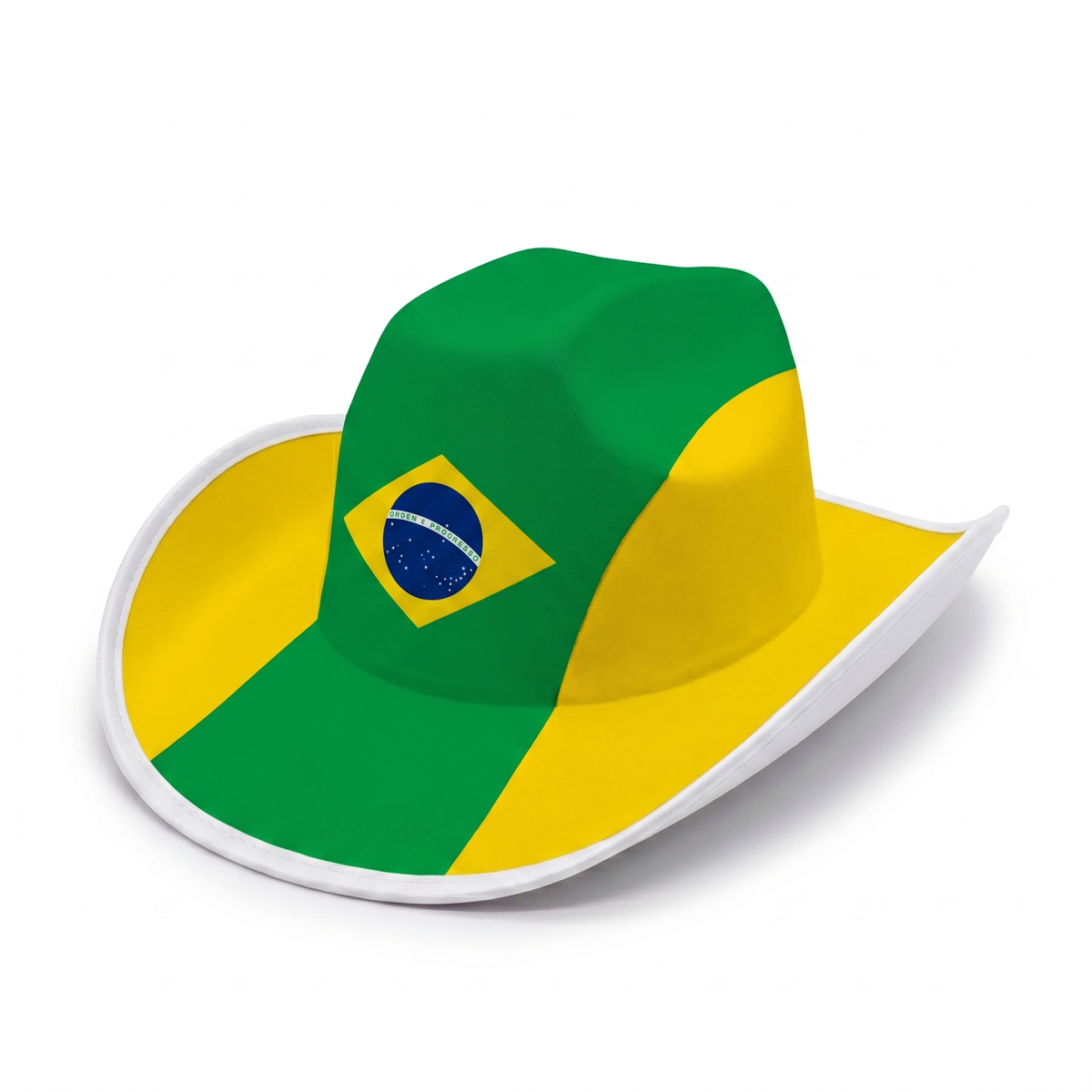 Brazil flag cowboy hat — Viva Brazil Edition