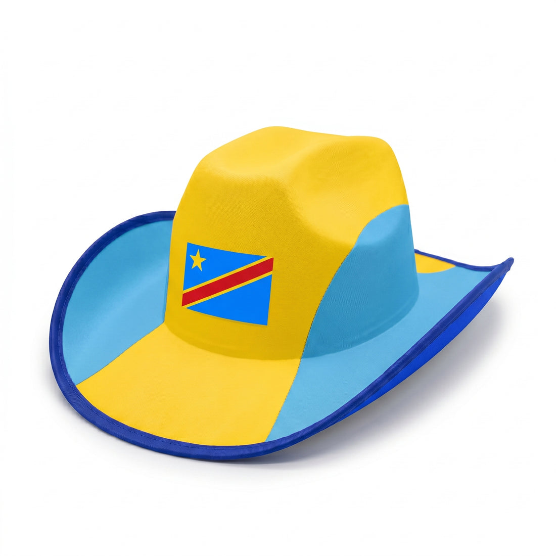 Congo fan cowboy hat, polyester, one size fits most