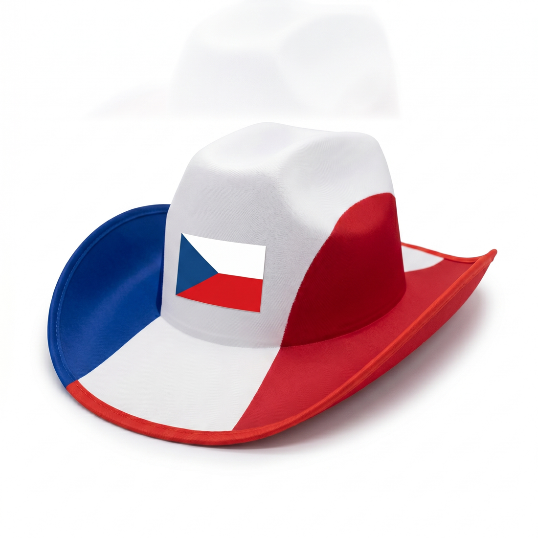 Czechia fan cowboy hat, polyester, one size fits most