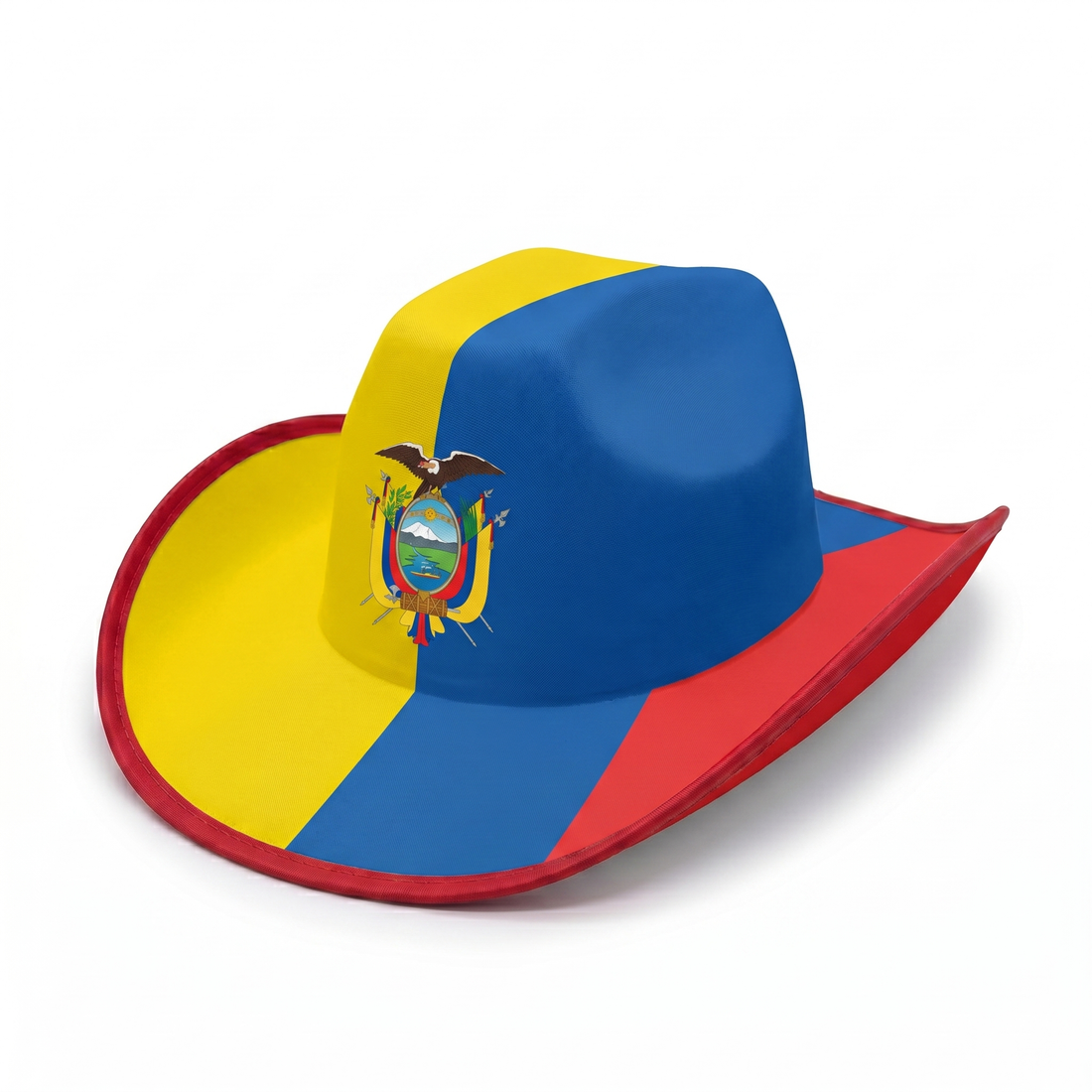 Ecuador fan cowboy hat, polyester, one size fits most