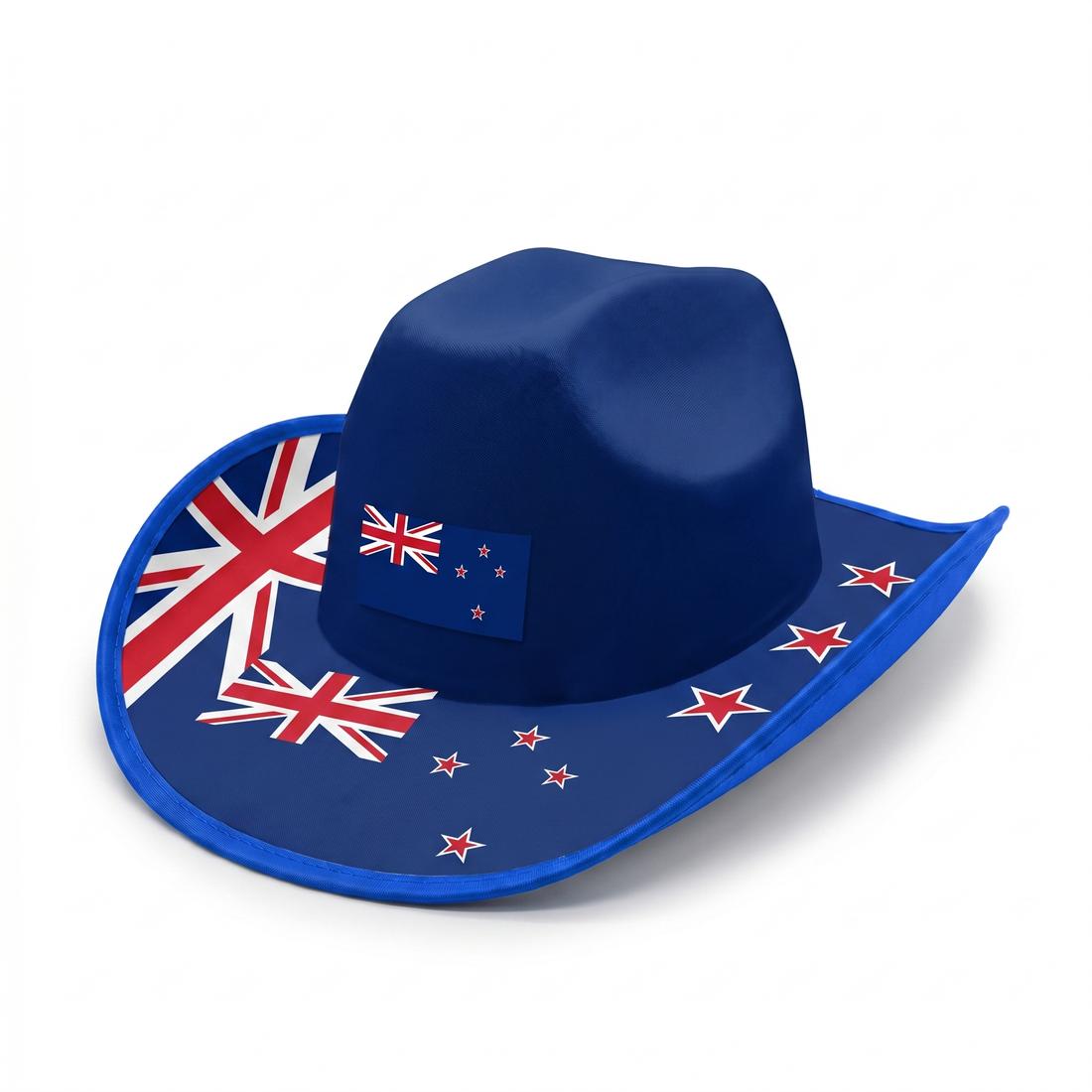 New Zealand fan cowboy hat, polyester, one size fits most