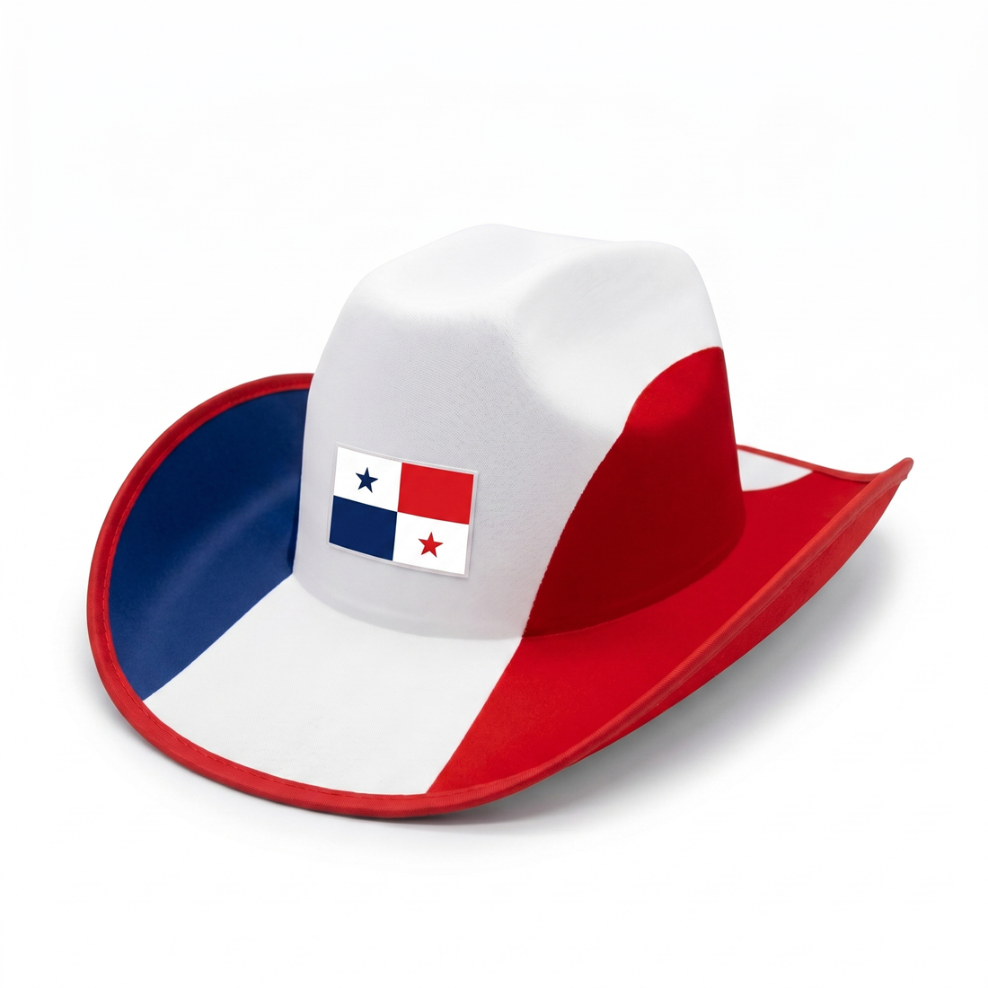 Panama fan cowboy hat, polyester, one size fits most