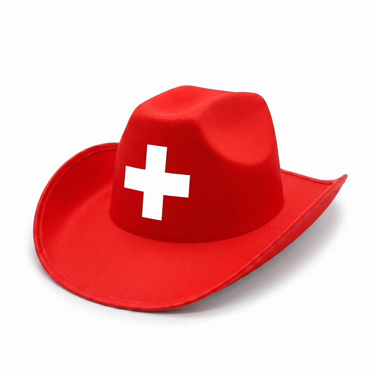 Switzerland flag cowboy hat — Viva Switzerland Edition