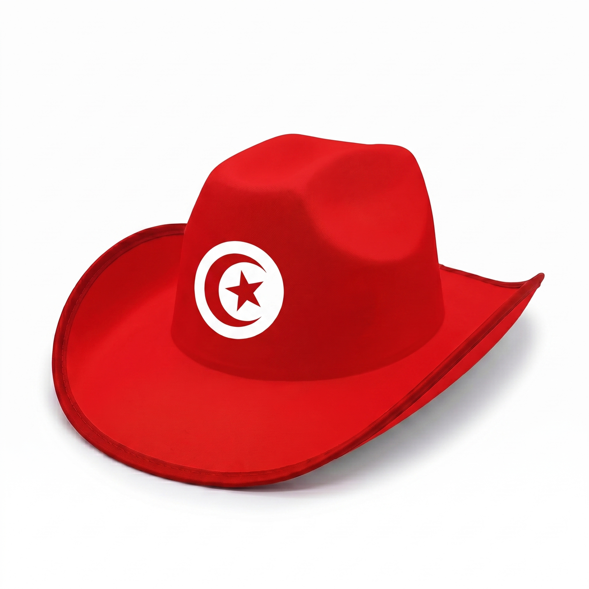 Tunisia flag cowboy hat — Viva Tunisia Edition