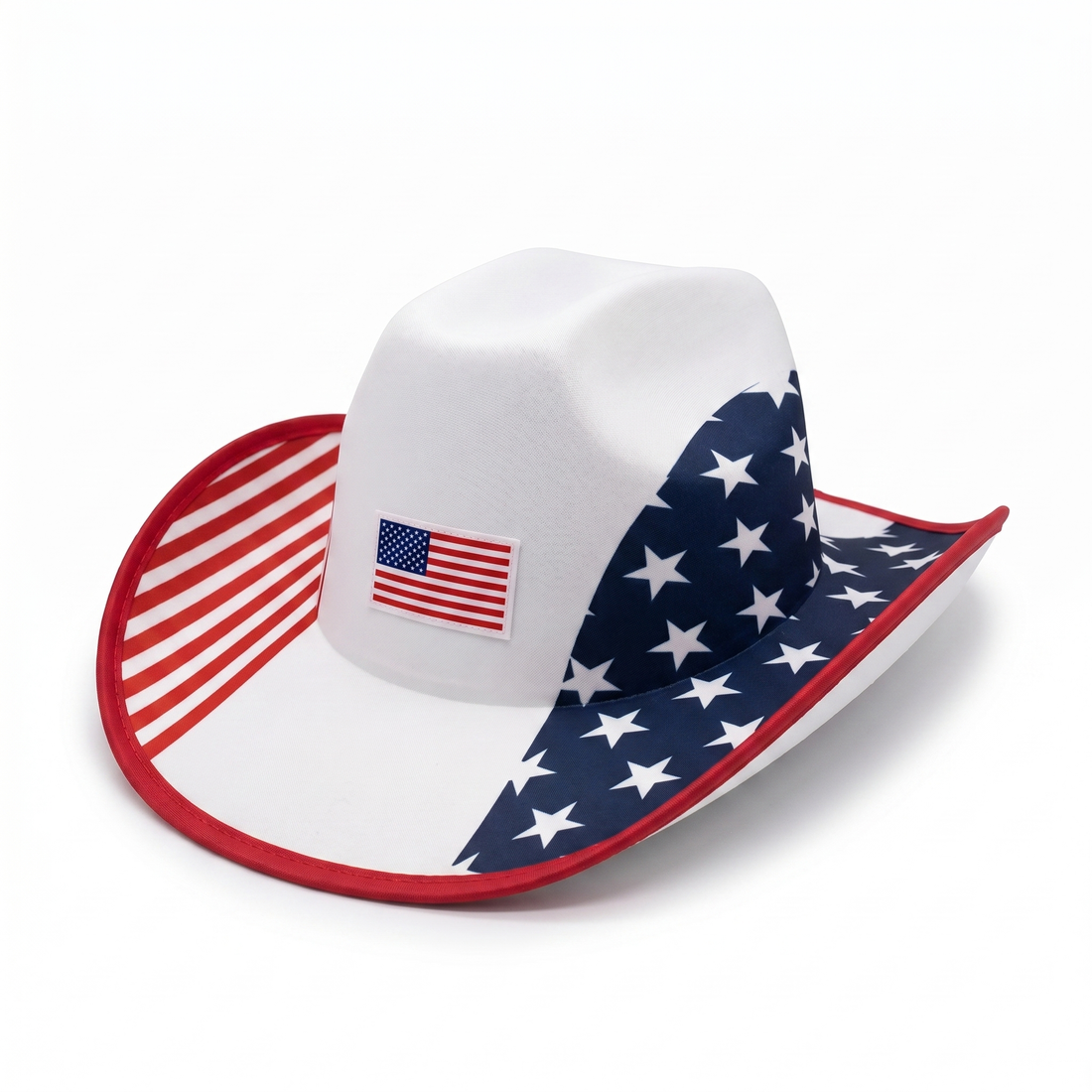 USA fan cowboy hat, polyester, one size fits most