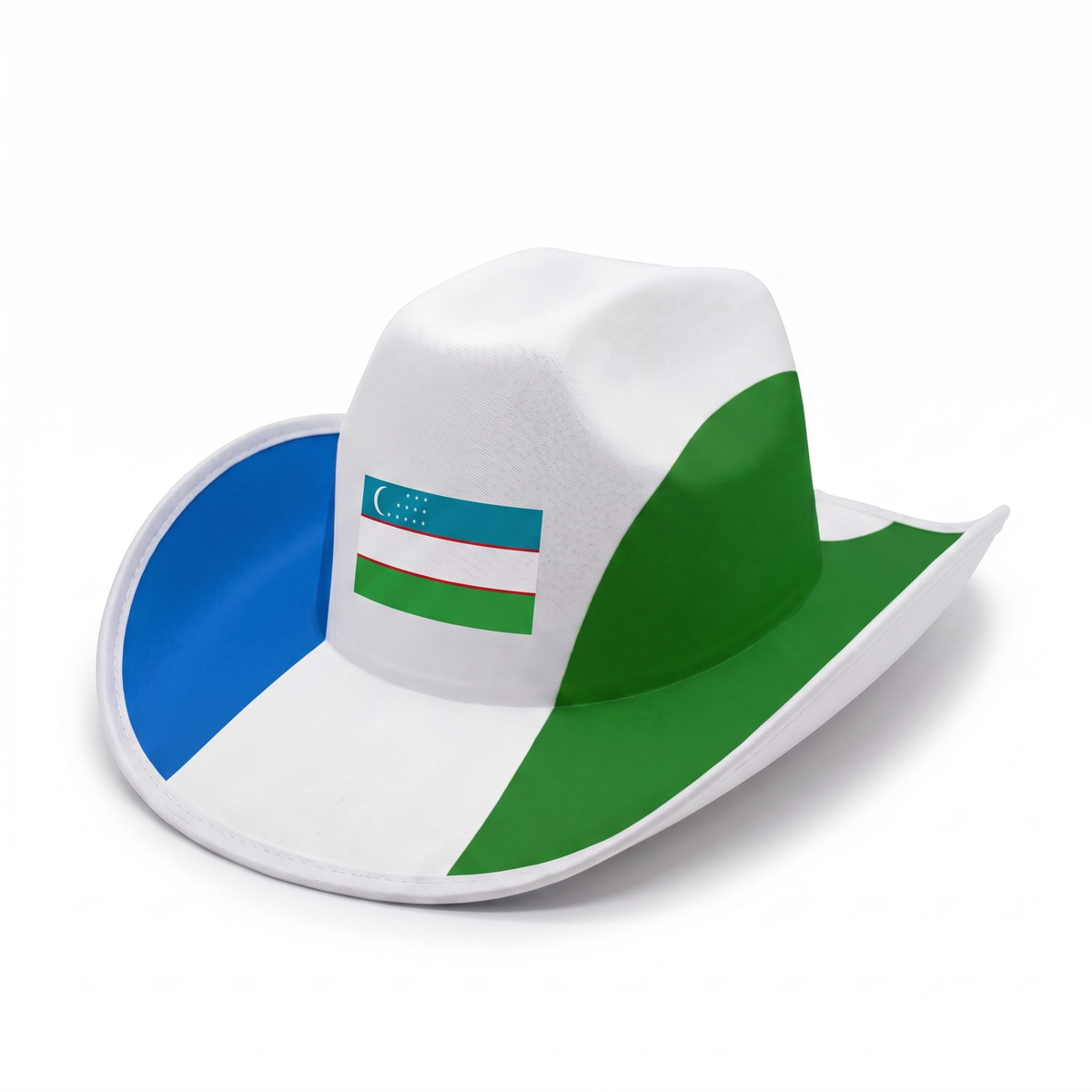 Uzbekistan flag cowboy hat — Viva Uzbekistan Edition